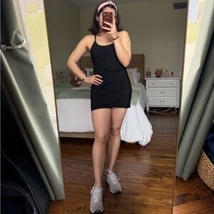 Calvin Klein Black Mini Sporty Dress